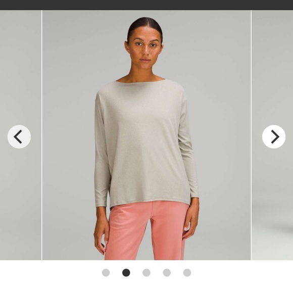 Lululemon Back in Action Long Sleeve Shirt *Nulu colour Raw Linen size 2 - Picture 1 of 5